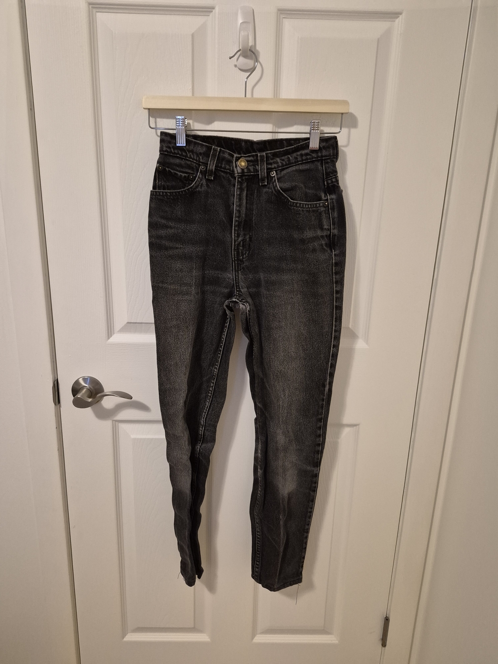 Levi's Black Washed High-Rise Skinny Jeans